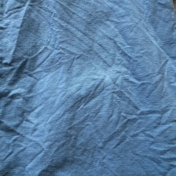 madewell sweetheart midi dress in linen-cotton blend powder blue np116 size 0 - Picture 4 of 8